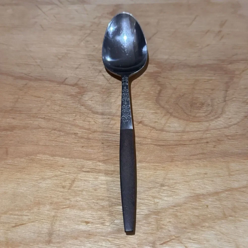 Vintage Interpur INR2 Tablespoon Stainless Steel And Wood Japanese MCM